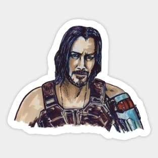 Cyberpunk Keanu Sticker